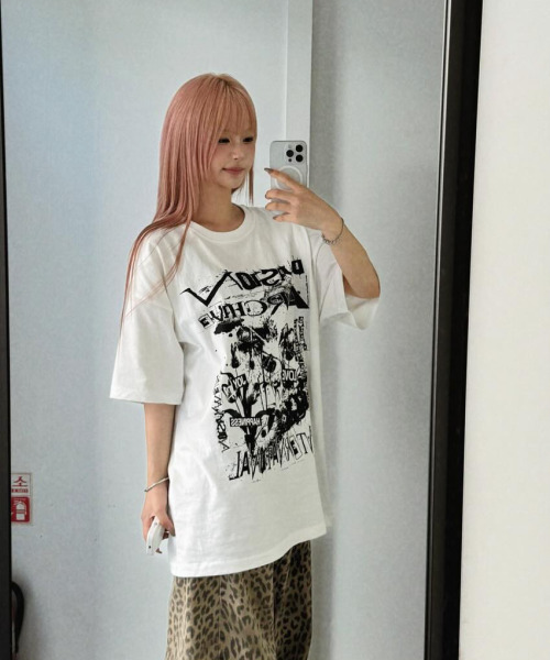 IDWS(アイドンワナセル)の「Mirage Index T-Shirt White(Tシャツ/カットソー・レディース・その他・0/1/2)」の1枚目の写真