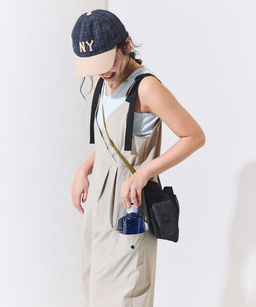 FREAK'S STORE(フリークスストア)の「THOUSAND MILE × FREAK'S STORE/サウザンドマイル 別注 UVカット カシュクール ワイドサロペット(サロペット/オーバーオール・レディース・ブラック/ベージュ・フリ-)」の17枚目の写真