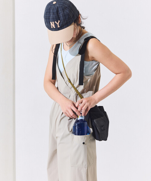 FREAK'S STORE(フリークスストア)の「THOUSAND MILE × FREAK'S STORE/サウザンドマイル 別注 UVカット カシュクール ワイドサロペット(サロペット/オーバーオール・レディース・ブラック/ベージュ・フリ-)」の19枚目の写真