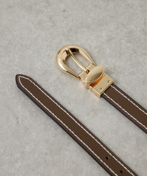 COLLAGE GALLARDAGALANTE（コラージュガリャルダガランテ）の「PAPILLONNER/リバーシブルステッチベルト（ベルト・レディース・ブラック/ブラック系その他・FREE）」の3枚目の写真