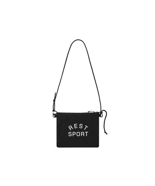 Rest&Recreation(レストアンドレクリエーション)の「NET SACOCHE BAG - BLACK(メッセンジャーバッグ・メンズ・その他・ONE)」の1枚目の写真