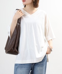 前後2WAY ビッグシルエット Tシャツ