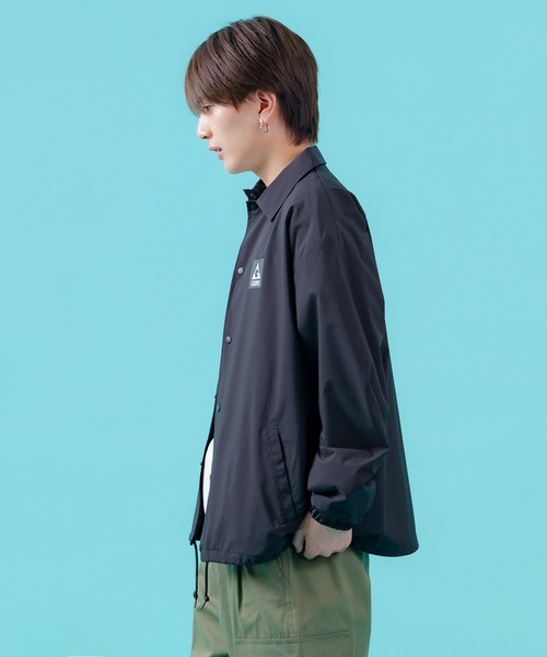 GERRY(ジェリー)の「【GERRY】別注 コーチジャケット(ナイロンジャケット・メンズ・グレー/ネイビー系/グレー系/ネイビー/ブラック系/ブラック・X-LARGE/LARGE/MEDIUM/SMALL)」の13枚目の写真
