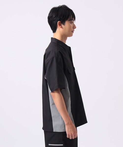 Dickies（ディッキーズ）の「【別注】Dickies / バイカラー ゴルフ ワークシャツ（シャツ/ブラウス・メンズ・ブラック/ブラウン/ネイビー・MEDIUM/LARGE/SMALL/X-LARGE）」の18枚目の写真