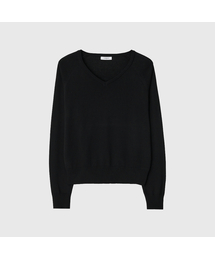 ラインシルクブレンドVネックニット / RINE SILK BLEND V NECK KNIT_6colors