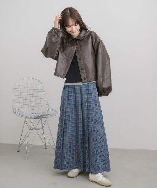 RETRO GIRL(レトロガール)の「Fレザーショートブルゾン(その他アウター・レディース・ブラック・FREE)」の12枚目の写真