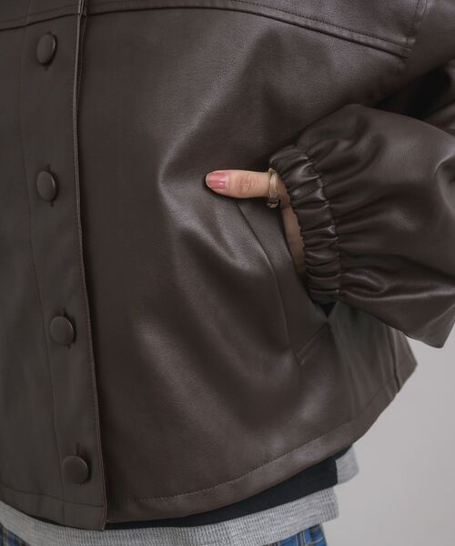 RETRO GIRL(レトロガール)の「Fレザーショートブルゾン(その他アウター・レディース・ブラック・FREE)」の22枚目の写真