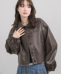 RETRO GIRL（レトロガール）の「Fレザーショートブルゾン（その他アウター）」