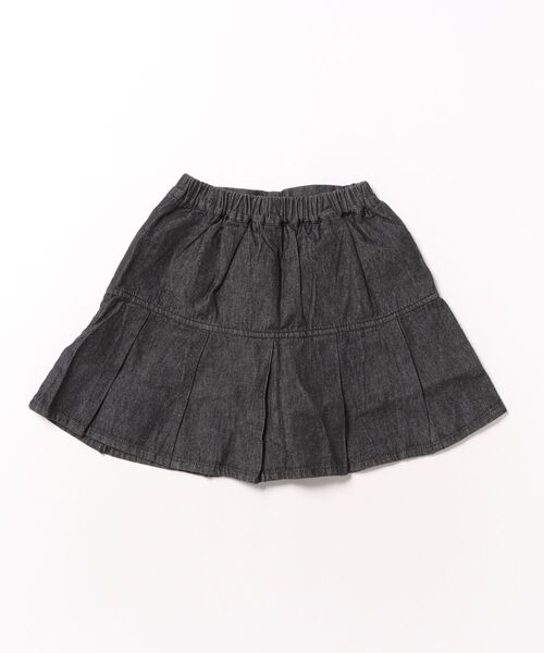 BABYDOLL（ベビードール）の「デニムプリーツスカート 1528K （トップス別売）（デニムスカート・キッズ・ライトインディゴブルー・90cm/100cm/110cm/120cm/130cm）」の2枚目の写真