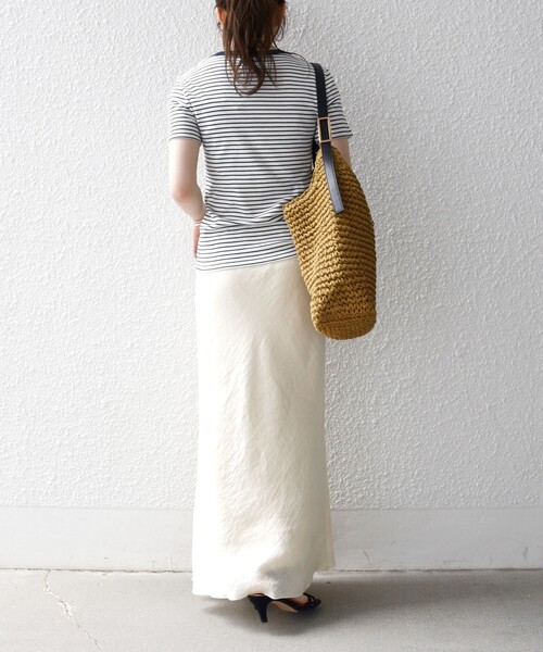 PETIT BATEAU（プチバトー）の「【SHIPS any別注】PETIT BATEAU: ロゴ プリント コンパクト ボーダー TEE 26SS（Tシャツ/カットソー・レディース・ネイビー・ONE SIZE）」の22枚目の写真