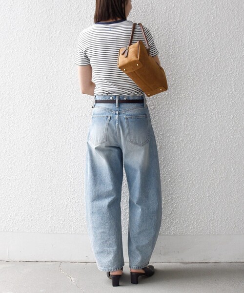 PETIT BATEAU（プチバトー）の「【SHIPS any別注】PETIT BATEAU: ロゴ プリント コンパクト ボーダー TEE 26SS（Tシャツ/カットソー・レディース・ネイビー・ONE SIZE）」の13枚目の写真