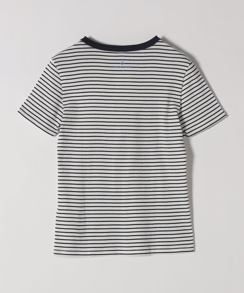 PETIT BATEAU（プチバトー）の「【SHIPS any別注】PETIT BATEAU: ロゴ プリント コンパクト ボーダー TEE 26SS（Tシャツ/カットソー・レディース・ネイビー・ONE SIZE）」の6枚目の写真