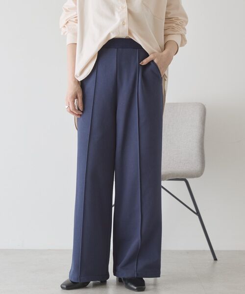 AMERICAN HOLIC（アメリカンホリック）の「センタータックワイドスウェットパンツ（スウェットパンツ・レディース・グレー系その他/ダークネイビー/ブラウン・L/M）」の16枚目の写真