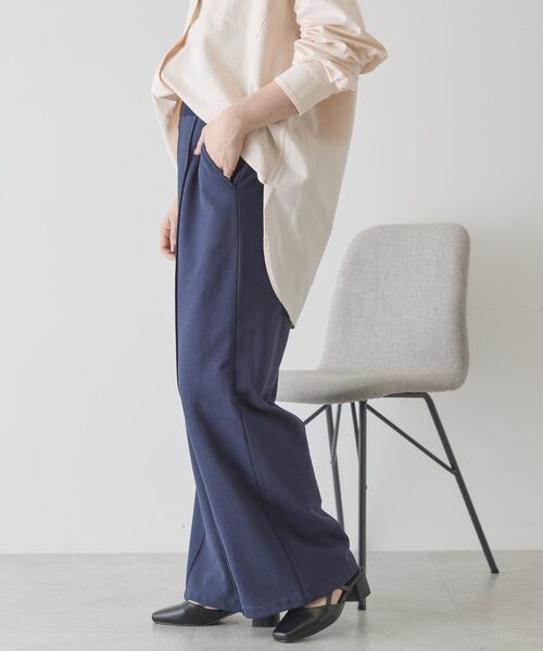 AMERICAN HOLIC（アメリカンホリック）の「センタータックワイドスウェットパンツ（スウェットパンツ・レディース・グレー系その他/ダークネイビー/ブラウン・L/M）」の17枚目の写真