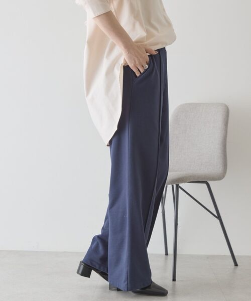 AMERICAN HOLIC（アメリカンホリック）の「センタータックワイドスウェットパンツ（スウェットパンツ・レディース・グレー系その他/ダークネイビー/ブラウン・L/M）」の18枚目の写真