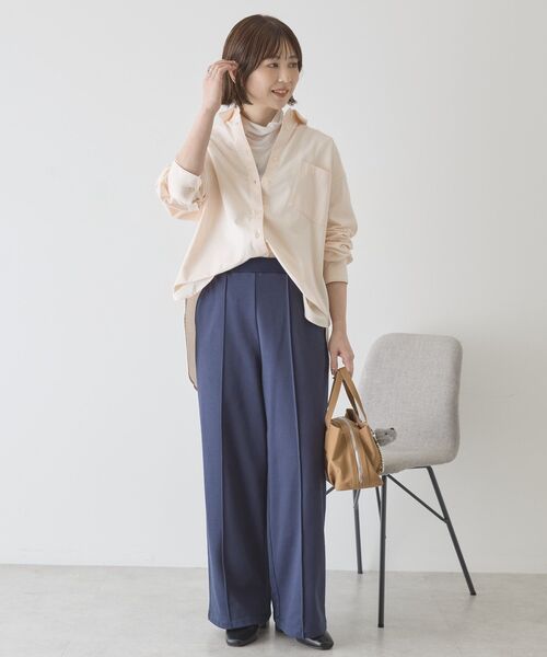 AMERICAN HOLIC（アメリカンホリック）の「センタータックワイドスウェットパンツ（スウェットパンツ・レディース・グレー系その他/ダークネイビー/ブラウン・L/M）」の19枚目の写真