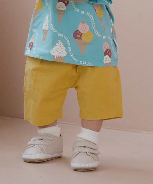 MAKE YOUR DAY(メイクユアデイ)の「ベーシックストレッチタックパンツ■80~140cm(その他パンツ・キッズ・ブラウン/ブラック/イエロー/ベージュ・140/130/120/90/110/100/80)」の4枚目の写真