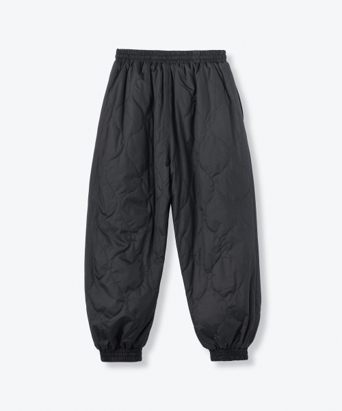 MUSINSA STANDARD KIDS（ムシンサスタンダードキッズ）の「オニオンキルティングダウンパンツ[ブラック]（その他パンツ・レディース・その他・110/120/130/140/150/160/100）」の3枚目の写真