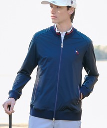 adabat（アダバット）の「【ADABAT NAVY】接触冷感 ナイロントリコットジップブルゾン（ブルゾン）」