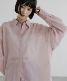 LOWRYS FARM | シアーシャツＬＳ  605853(シャツ/ブラウス)