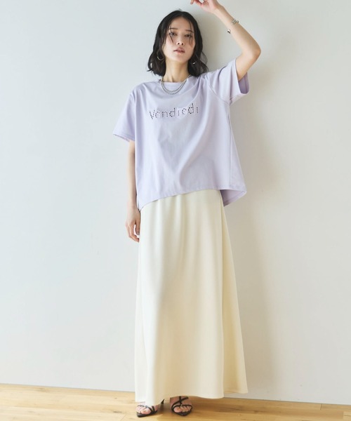Doux archives(ドゥアルシーヴ)の「カットワーク刺繍Tee(Tシャツ/カットソー・レディース・ラベンダー/ブラック/オフホワイト・FREE)」の7枚目の写真
