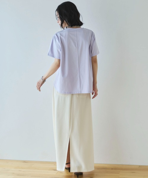 Doux archives(ドゥアルシーヴ)の「カットワーク刺繍Tee(Tシャツ/カットソー・レディース・ラベンダー/ブラック/オフホワイト・FREE)」の14枚目の写真