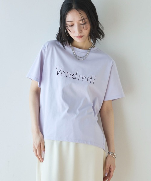 Doux archives(ドゥアルシーヴ)の「カットワーク刺繍Tee(Tシャツ/カットソー・レディース・ラベンダー/ブラック/オフホワイト・FREE)」の18枚目の写真