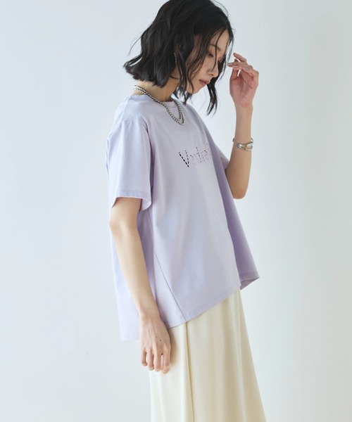 Doux archives(ドゥアルシーヴ)の「カットワーク刺繍Tee(Tシャツ/カットソー・レディース・ラベンダー/ブラック/オフホワイト・FREE)」の22枚目の写真
