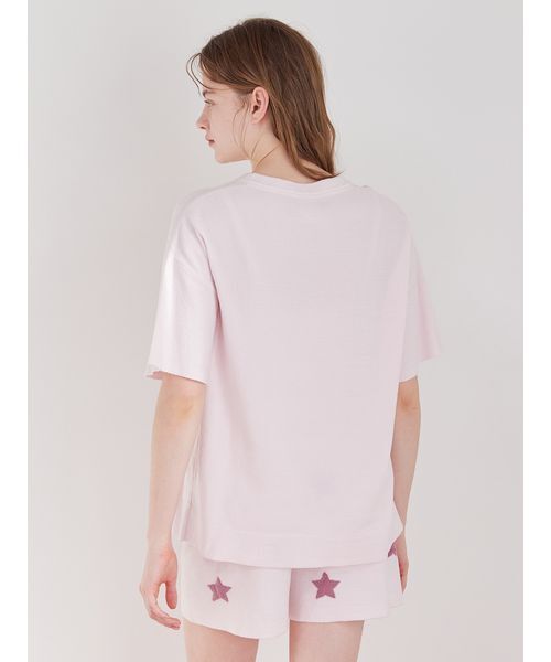 gelato pique(ジェラートピケ)の「【ONLINE限定】ドッグジャガードプルオーバー&ショートパンツセット(ルームウェア/パジャマ・レディース・ピンク/ベージュ/ライトピンク/ブルー/クリーム・F)」の14枚目の写真