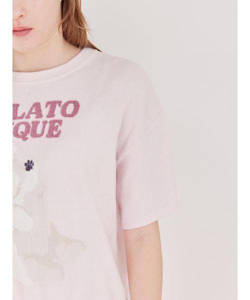 gelato pique(ジェラートピケ)の「【ONLINE限定】ドッグジャガードプルオーバー&ショートパンツセット(ルームウェア/パジャマ・レディース・ピンク/ベージュ/ライトピンク/ブルー/クリーム・F)」の18枚目の写真