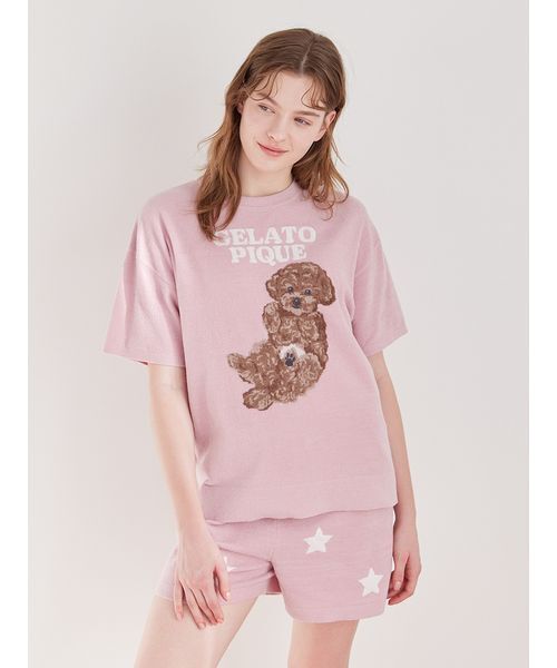 ONLINE限定】ドッグジャガードプルオーバー&ショートパンツセット
