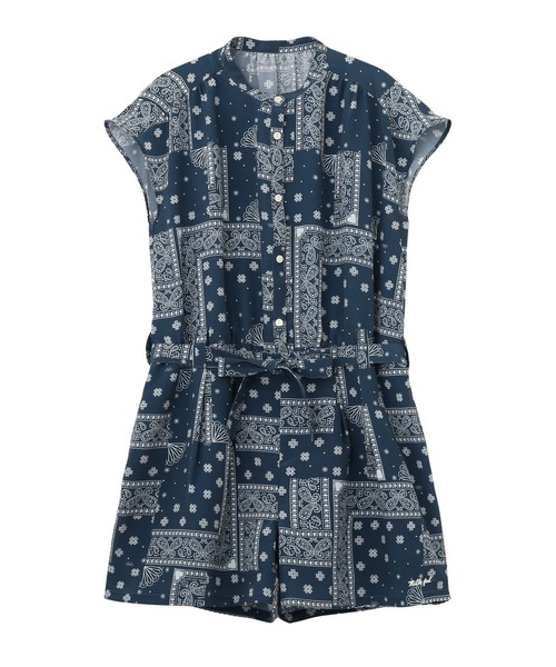 MILKFED.(ミルクフェド)の「BANDANA ROMPERS(つなぎ/オールインワン・レディース・ネイビー/レッド/ブラック・ONE SIZE)」の20枚目の写真