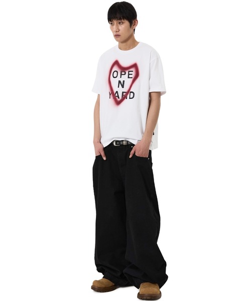 OY（オーワイ）の「『OY/オーワイ』SPRAY HEART TEE/スプレーハートTシャツ（Tシャツ/カットソー・メンズ・ホワイト/グレー・L/M）」の8枚目の写真