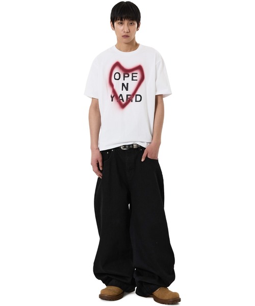 OY（オーワイ）の「『OY/オーワイ』SPRAY HEART TEE/スプレーハートTシャツ（Tシャツ/カットソー・メンズ・ホワイト/グレー・L/M）」の7枚目の写真