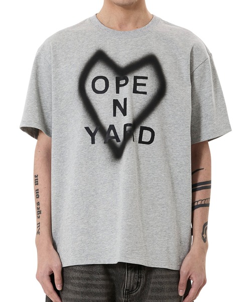 OY（オーワイ）の「『OY/オーワイ』SPRAY HEART TEE/スプレーハートTシャツ（Tシャツ/カットソー・メンズ・ホワイト/グレー・L/M）」の9枚目の写真