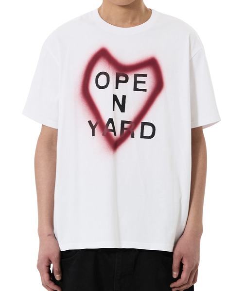 OY（オーワイ）の「『OY/オーワイ』SPRAY HEART TEE/スプレーハートTシャツ（Tシャツ/カットソー・メンズ・ホワイト/グレー・L/M）」の3枚目の写真
