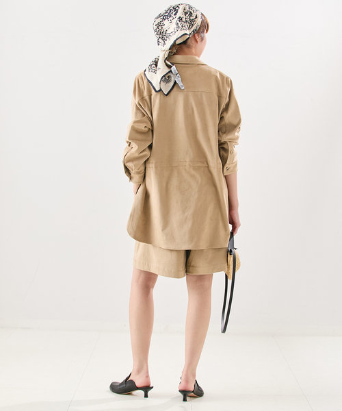 journal standard L'essage（ジャーナルスタンダードレサージュ）の「【URBAN CODE/アーバンコード】 Faux Suede：ショーツ（その他パンツ・レディース・キャメル・SMALL）」の4枚目の写真