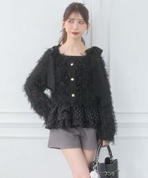 MAJESTIC LEGON | カップ付き裾ペプラムキャミソール(キャミソール)