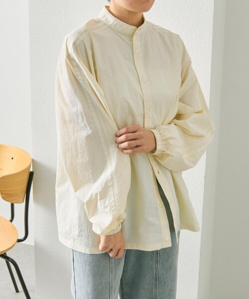 ear PAPILLONNER（イアパピヨネ）の「フリル付スポーティシャツ【SUM1 STYLE】（シャツ/ブラウス・レディース・ホワイト/ブラック・FREE）」の2枚目の写真