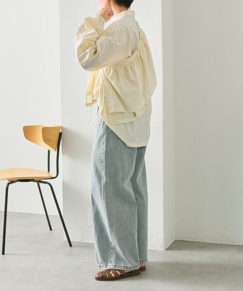 ear PAPILLONNER（イアパピヨネ）の「フリル付スポーティシャツ【SUM1 STYLE】（シャツ/ブラウス・レディース・ホワイト/ブラック・FREE）」の11枚目の写真