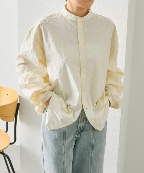 ear PAPILLONNER（イアパピヨネ）の「フリル付スポーティシャツ【SUM1 STYLE】（シャツ/ブラウス・レディース・ホワイト/ブラック・FREE）」の13枚目の写真