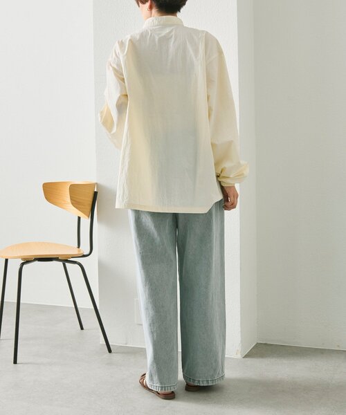 ear PAPILLONNER（イアパピヨネ）の「フリル付スポーティシャツ【SUM1 STYLE】（シャツ/ブラウス・レディース・ホワイト/ブラック・FREE）」の14枚目の写真