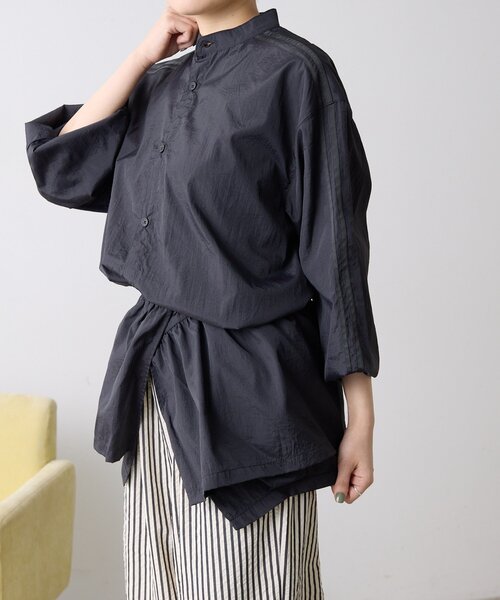 ear PAPILLONNER（イアパピヨネ）の「フリル付スポーティシャツ【SUM1 STYLE】（シャツ/ブラウス・レディース・ホワイト/ブラック・FREE）」の22枚目の写真