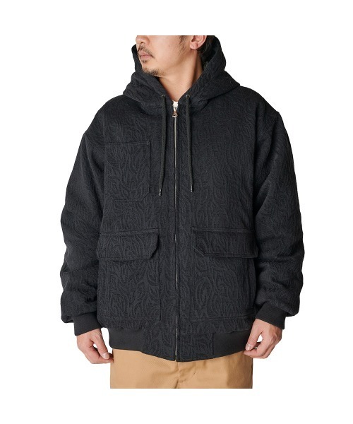 CALEE(キャリー)の「VINTAGE TYPE JACQUARD DROP FIELD JACKET(ブルゾン・メンズ・ブラック・MEDIUM)」の1枚目の写真