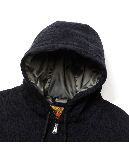 CALEE(キャリー)の「VINTAGE TYPE JACQUARD DROP FIELD JACKET(ブルゾン・メンズ・ブラック・MEDIUM)」の8枚目の写真