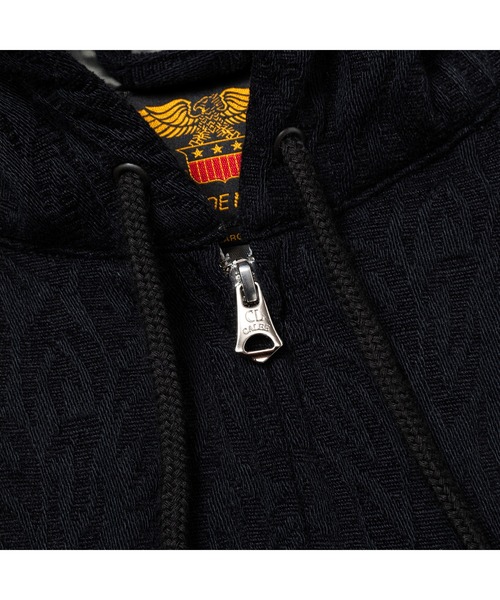 CALEE(キャリー)の「VINTAGE TYPE JACQUARD DROP FIELD JACKET(ブルゾン・メンズ・ブラック・MEDIUM)」の7枚目の写真
