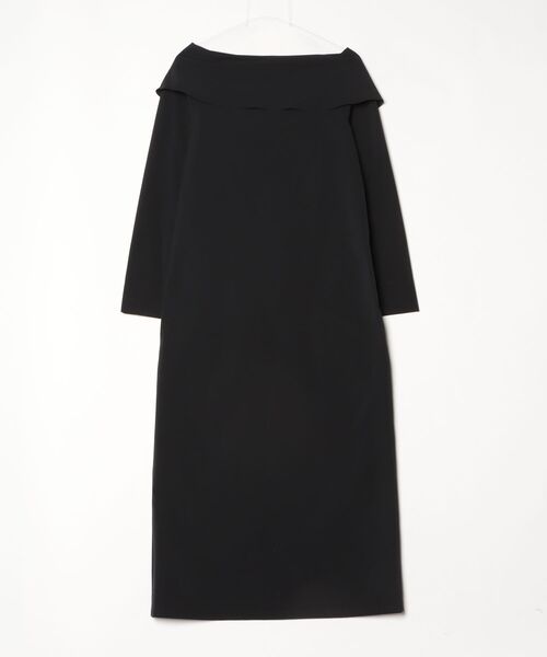 Demi-Luxe BEAMS（デミルクス ビームス）の「D オフショルロングOP（ワンピース・レディース・ブラック/ベージュ・38/36）」の2枚目の写真