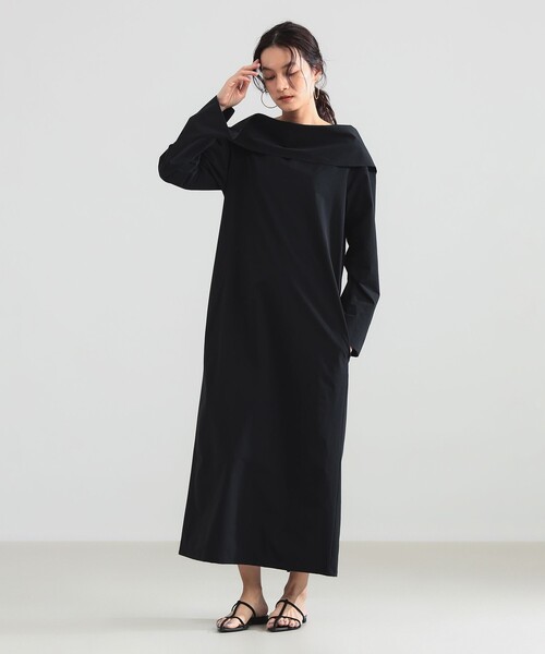Demi-Luxe BEAMS(デミルクス ビームス)の「【8/6値下げ】オフショルダー ロングワンピース(ワンピース・レディース・ブラック/ベージュ・38/36)」の3枚目の写真