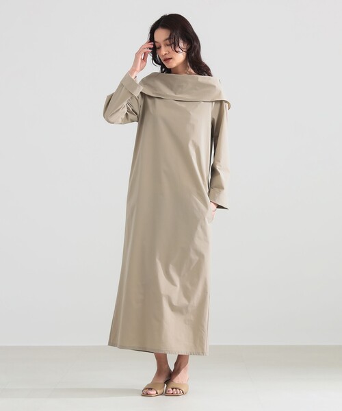 Demi-Luxe BEAMS(デミルクス ビームス)の「【8/6値下げ】オフショルダー ロングワンピース(ワンピース・レディース・ブラック/ベージュ・38/36)」の17枚目の写真