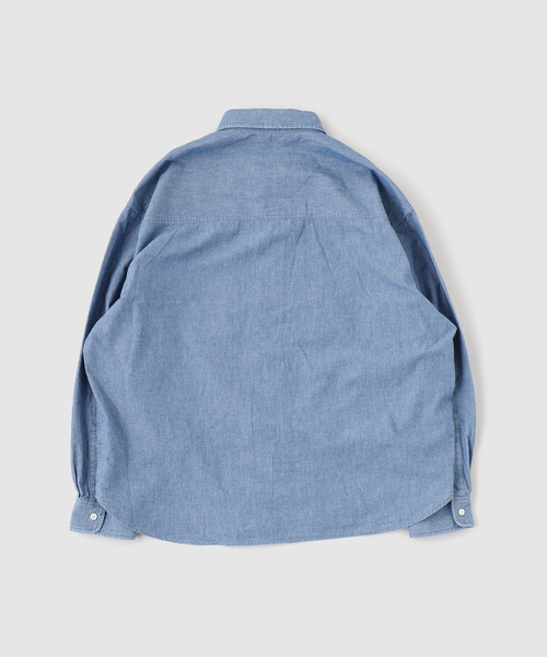 is-ness（イズネス）の「is-ness / イズネス Chambray Shirt（シャツ/ブラウス・メンズ・ブルー・LARGE/MEDIUM）」の2枚目の写真